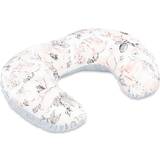 Blommiga Gravid- & Amningskuddar Totsy Baby Nursing Pillow Small Minky Wild Rose Grey