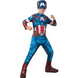 Smiffys Superhjältar & Superskurkar - Övrig film & TV Dräkter & Kläder Smiffys Boys Marvel Captain America Costume