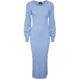 Blåa - Nylon Klänningar Pieces Dicte Knitted Dress