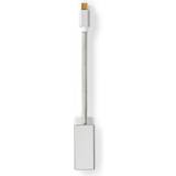 DisplayPort-kablar - Silver Nedis Mini Displayport-kabel 1.2