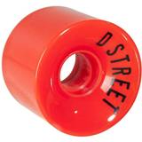 Med griptape Hjul DStreet Hjul ‎DST-SKW-0001 59 mm Röd