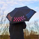 Svarta Paraplyer Paraply Ändrar Färg Mini