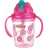 Nuby Spillfria muggar Nuby Drinking Cup With Handle And Straw-240ml - Pink