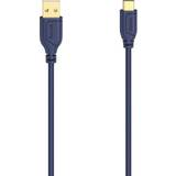 Kablar Hama USB-C > USB-A Flexi-Slim Gold 0.75m