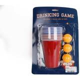 Röda Dryckeslekar Original Adult Drinking Game Beer Pong Set 12 Red Plastic Cups 3 Ping Pong Balls