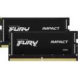 SO-DIMM DDR5 - Svarta RAM minnen Kingston FURY Impact SO-DIMM DDR5 5600MHz 2x32GB (KF556S40IBK2-64)