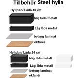 Torkelson Inredningsdetaljer Torkelson Steel låg metall Förvaringslåda