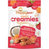 Hallon Torkade frukter & Bär Happy Baby Creamies Organic VeggieFruit Snacks With Coconut Milk 8x1Oz