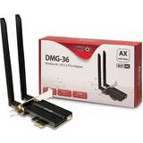 Wi-Fi 6E (802.11ax) Trådlösa nätverkskort Inter-Tech DMG-36