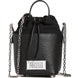 Skinn - Vita Bucketväskor Maison Margiela Black Small 5AC Bucket Bag