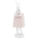 Kare Design Animal Rabbit vit/rosa Bordslampa