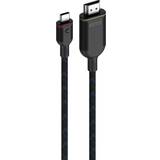 HDMI-kablar - Svarta Unisynk USB C - HDMI M-M 3m