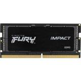 Kingston 32 GB - SO-DIMM DDR5 RAM minnen Kingston Fury Impact Black SO-DIMM DDR5 5600MHz 2x16GB (KF556S40IBK2-32)