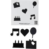 Svarta Övrig inredning Barnrum Design Letters Happy Birthday icons
