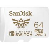Nintendo switch minneskort SanDisk Nintendo Switch microSDXC Class 10 UHS-I U3 100/60 MB/s 64GB
