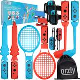 Plast Spelkontrollattrapper Orzly Switch & Switch OLED Sports Games 2022 Red/Blue