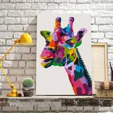 Målarböcker Arkiio Gör-det-själv målningar Colourful Giraffe