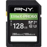 PNY SDXC Minneskort & USB-minnen PNY EliteX-PRO60 SDXC UHS-II Class 10 U3 V60 280/100 MB/s 128GB