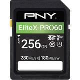 PNY SDXC Minneskort & USB-minnen PNY EliteX-PRO60 SDXC UHS-II Class 10 U3 V60 280/180 MB/s 256GB