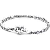 Pandora Armband Pandora Moments Studded Chain Bracelet - SIlver