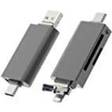 Otg minneskortsläsare Nördic OTG Kortläsare 3 i 1 USB-C Lightning USB-A 3.0 stöd för SD/TF Micro SD Upp till 2TB 5Gbps