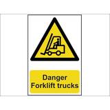 Scan Arbetskläder & Utrustning Scan Danger Forklift Trucks PVC 200 x 300mm