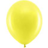 100 pack ballonger gula PartyDeco Rainbow Latexballonger Metallic Gula 100-pack