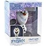 Prinsessor - Vita Belysning Disney Frozen II Mini Light Icon Light Olaf svart/vit Nattlampa