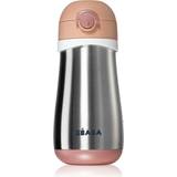 Beaba Nappflaskor Beaba Stainless Steel Bottle With Handle termomugg Old Pink 350 ml