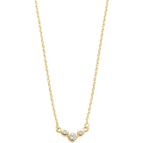 Spirit Icons Trinity Necklace - Gold/Diamonds