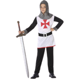 Fighting - Vit Maskeradkläder Th3 Party Knight of the Crusader Costume for Children