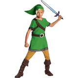 Fighting - Grön Maskeradkläder Disguise Deluxe Child Link Costume