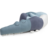 Blåa Kuddar Barnrum Sebra Sleepy Croc Knitted Mini Cushion 9x100cm