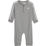 Adidas Jumpsuits Barnkläder adidas Infant Essentials 3-Stripes French Terry Bodysuit - Medium Grey Heather/White (IA2546)