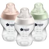 Multifärgade Nappflaskor Tommee Tippee Closer to Nature Baby Bottles 3-pack 260ml
