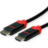 Roline HDMI-kablar - Röda Roline hdmi ultrahd cable 10k