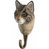 Natur Krokar & Hängare Wildlife Garden Wooden Hook Cat