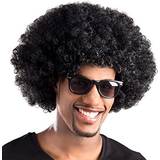 Afrika - Unisex Maskeradkläder Boland Groove Wig Black