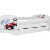 Disney Sängar Barnrum Eurotoys Formula 1 Children's Bed with Drawer & Mattress 80x144cm