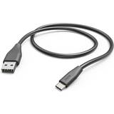 USB-kabel Kablar Hama Charging Cable USB-A to USB-C Black 1.5m