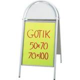 Vita Vedkorgar NORDIC Brands Gatuställ Gotik Vit, 50x70cm