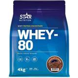 Star Nutrition D-vitaminer Vitaminer & Kosttillskott Star Nutrition Whey-80 Chocolate 4kg