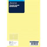 Kontorsmaterial Filofax 343010 anteckningspapper A5, linjerat, gult
