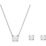 Silver Smyckesset Swarovski Constella Round Jewellery Set - Silver/Transparent