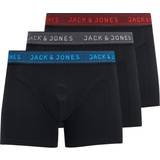 Jack & Jones Bomull Kalsonger Jack & Jones 3-Pack Plain Trunks - Black/Asphalt