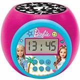 Multifärgade Väckarklockor Barnrum Lexibook Barbie Projector Alarm Clock