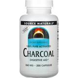 Source Naturals Maghälsa Source Naturals 100% Pure Activated Charcoal 260mg 200 st