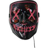 Hisab Joker Halloween LED Mask Red