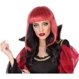 Peruker Atosa Halloween Wig Red Black