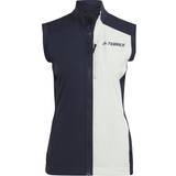 Dam - Skjortkrage Västar adidas Terrex Xperior Cross-Country Ski Soft Shell Vest Women - Legend Ink/Linen Green